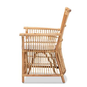   Modern European furniture - Padded Seat Rattan Accent Chair - www.oroa.com | Oroa.com