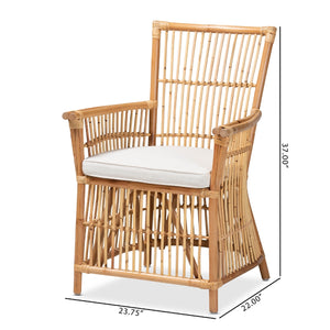   Modern European furniture - Padded Seat Rattan Accent Chair - www.oroa.com | Oroa.com