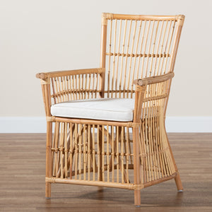   Modern European furniture - Padded Seat Rattan Accent Chair - www.oroa.com | Oroa.com