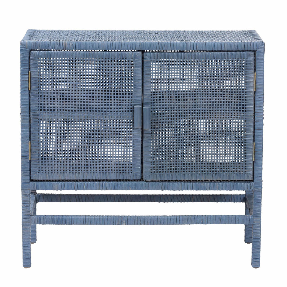   Modern European furniture - Blue Rattan 2-Door Cabinet - www.oroa.com | Oroa.com