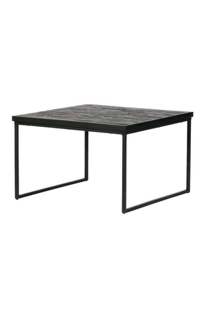   Black Wooden Square Side Table | Oroa.com