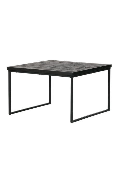   Black Wooden Square Side Table | Oroa.com