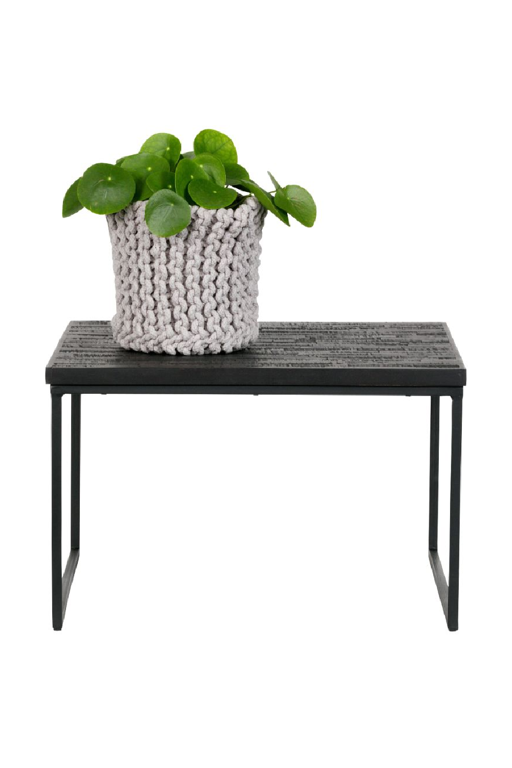   Black Wooden Square Side Table | Oroa.com