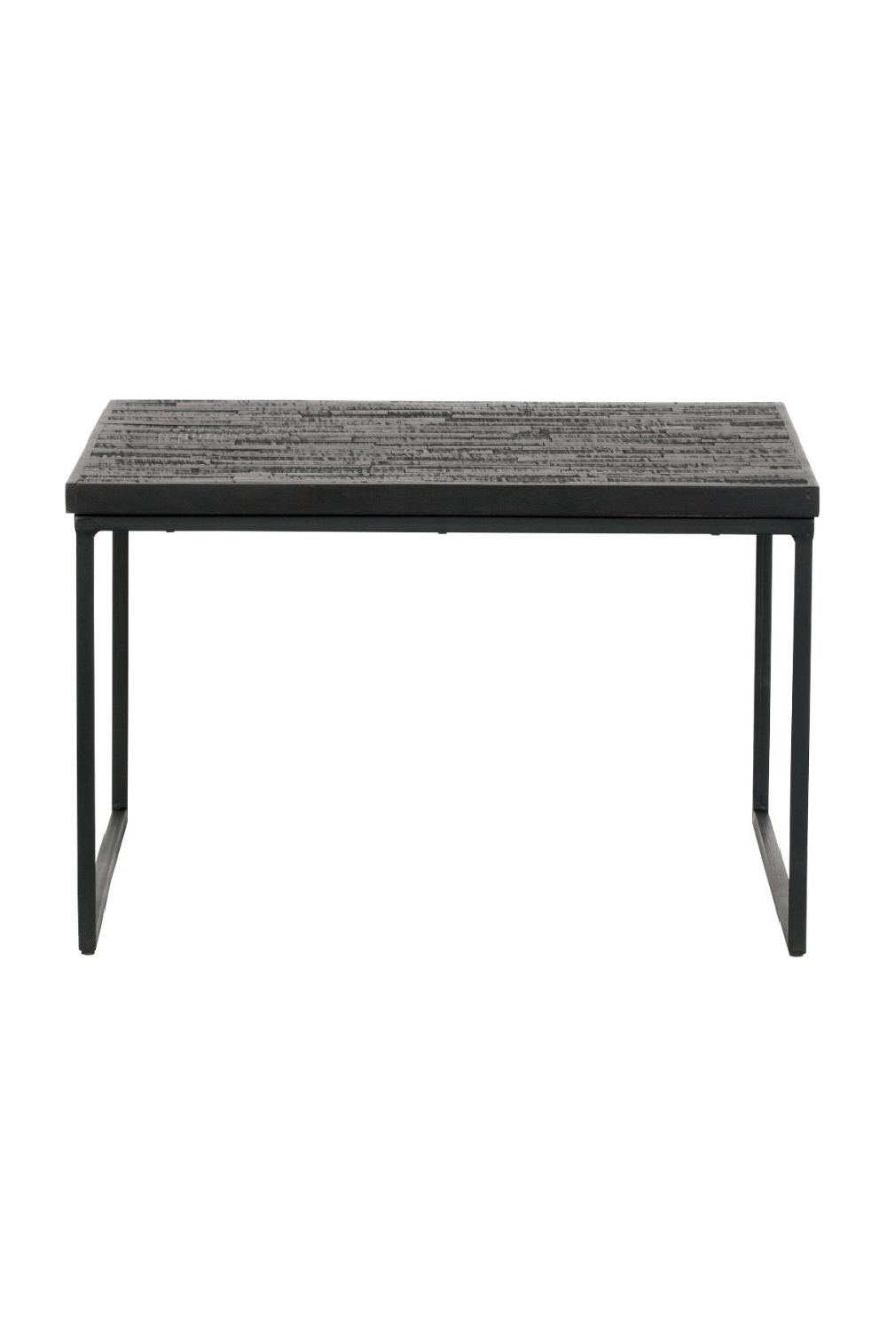   Black Wooden Square Side Table | Oroa.com