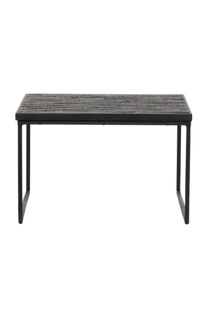   Black Wooden Square Side Table | Oroa.com
