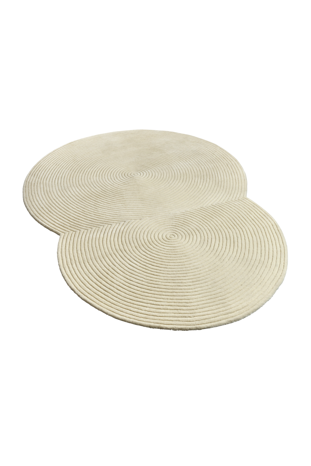   Rounded Textured Wool Rug | Oroa.com