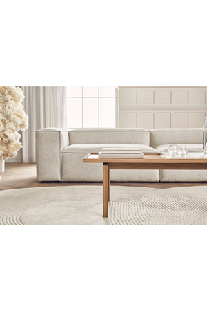   Rounded Textured Wool Rug | Oroa.com