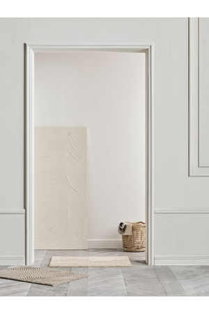   Rounded Textured Wool Rug | Oroa.com