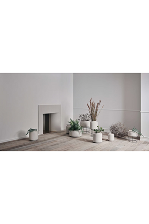   Gray Textured Flowerpot | Oroa.com