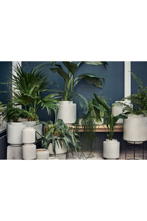   Gray Textured Flowerpot | Oroa.com