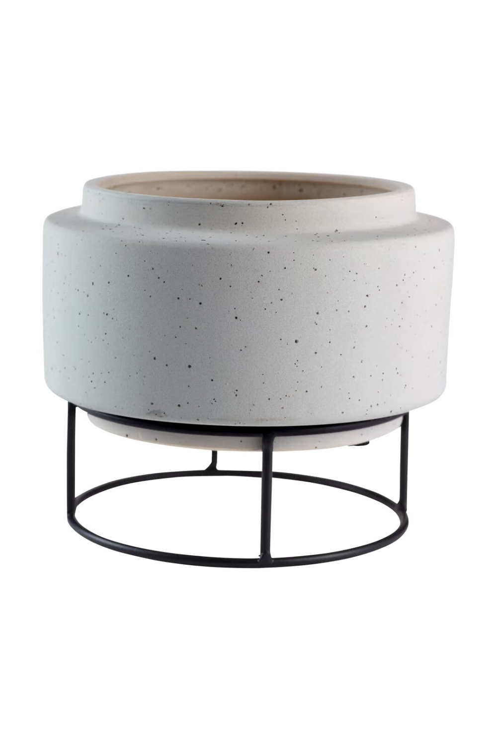   Gray Textured Flowerpot | Oroa.com