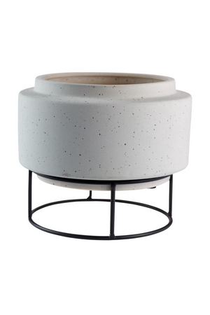   Gray Textured Flowerpot | Oroa.com