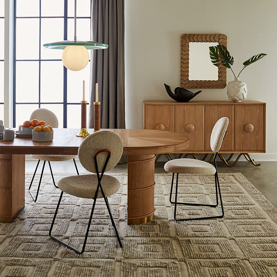   Crisscross Black Steel Dining Chair | Oroa.com