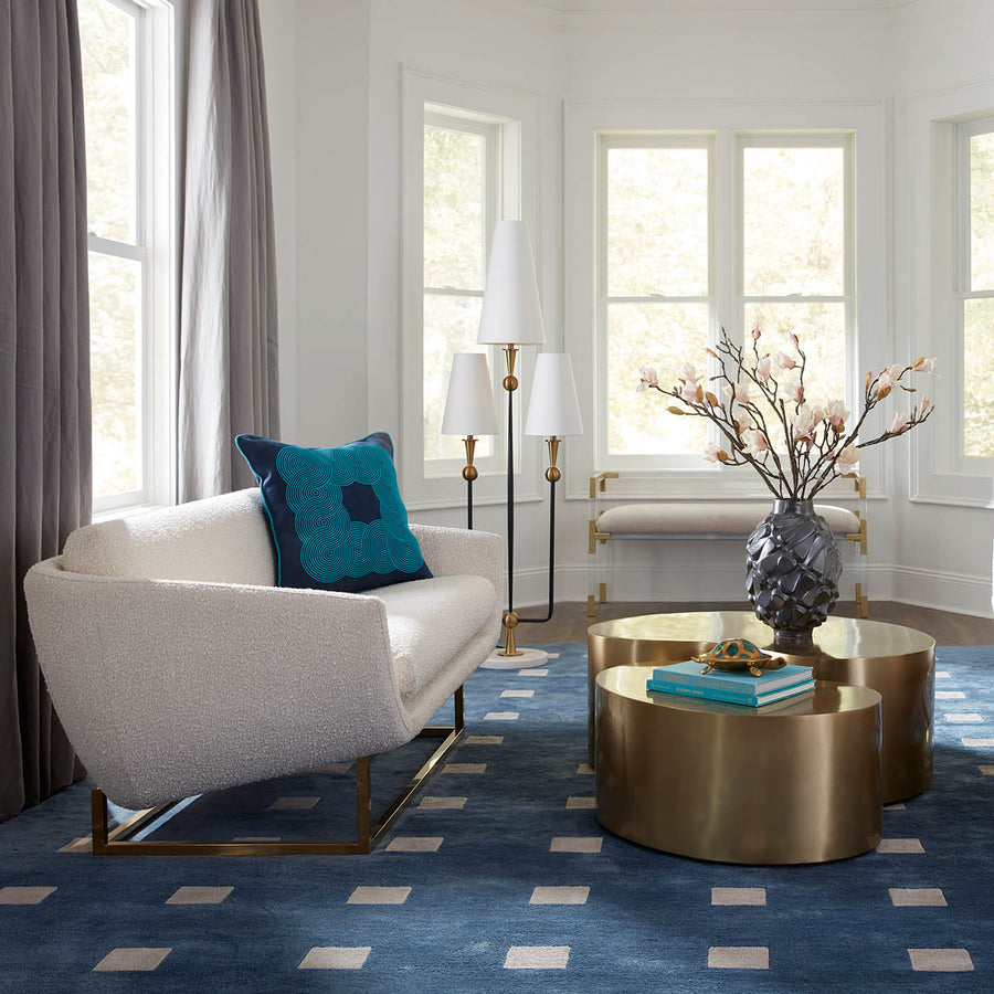   Brass Base Settee | Oroa.com