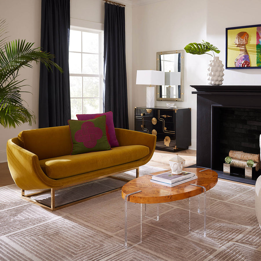   Brass Base Settee | Oroa.com
