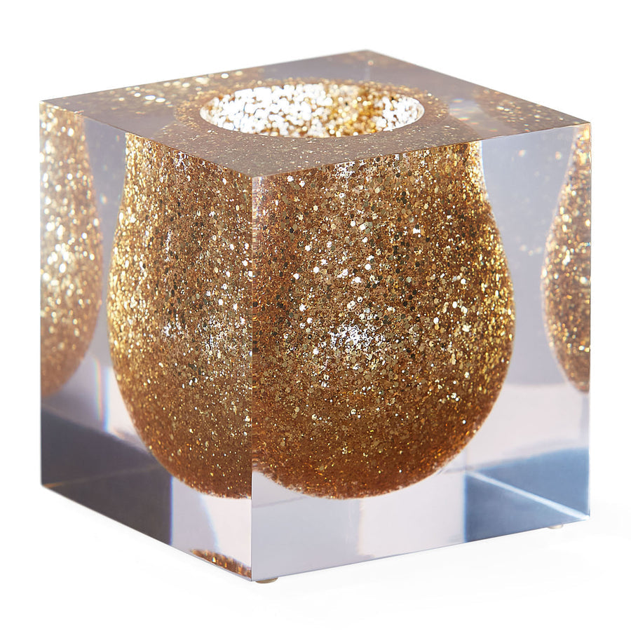   Gold Mini Scoop Vase | Oroa.com