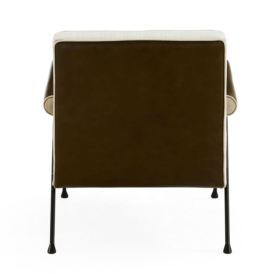   Tufted Green Leather Lounge Chair | Oroa.com
