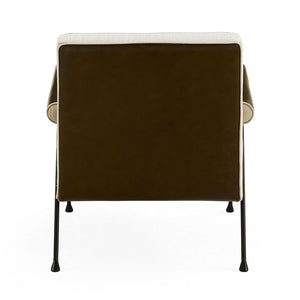   Tufted Green Leather Lounge Chair | Oroa.com