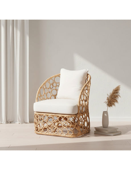   Modern European furniture - Rattan Bubble Openwork Accent Chair - www.oroa.com | Oroa.com