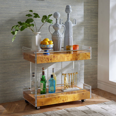   Mappa Wood Bar Cart | Oroa.com