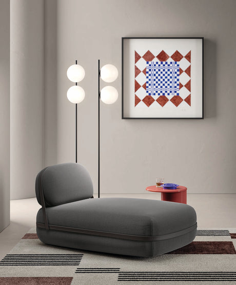   Modern Strapped Chaise Longue | Oroa.com