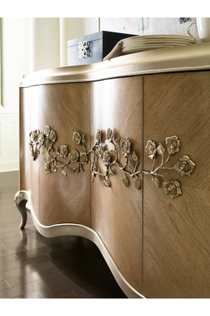   Carved Floral Buffet | Oroa.com