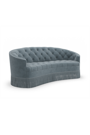   Turquoise Velvet Tufted Sofa | Oroa.com