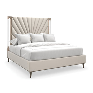   Gold Frame Upholstered Queen Bed | Oroa.com