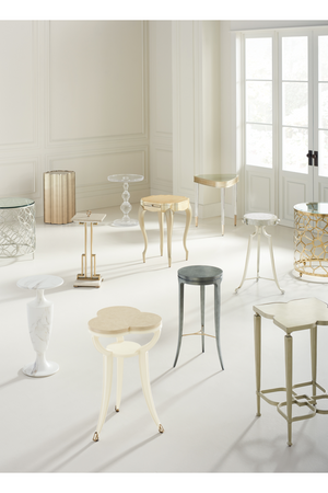   Scalloped Metallic Side Table | Oroa.com