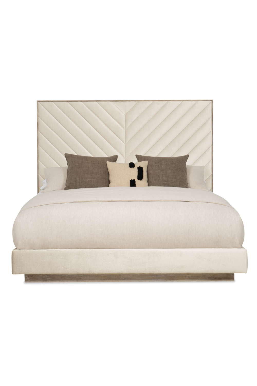   Ash Wood Upholstered Bed | Oroa.com