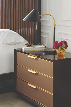   Vinyl 3-Drawer Nightstand | Oroa.com