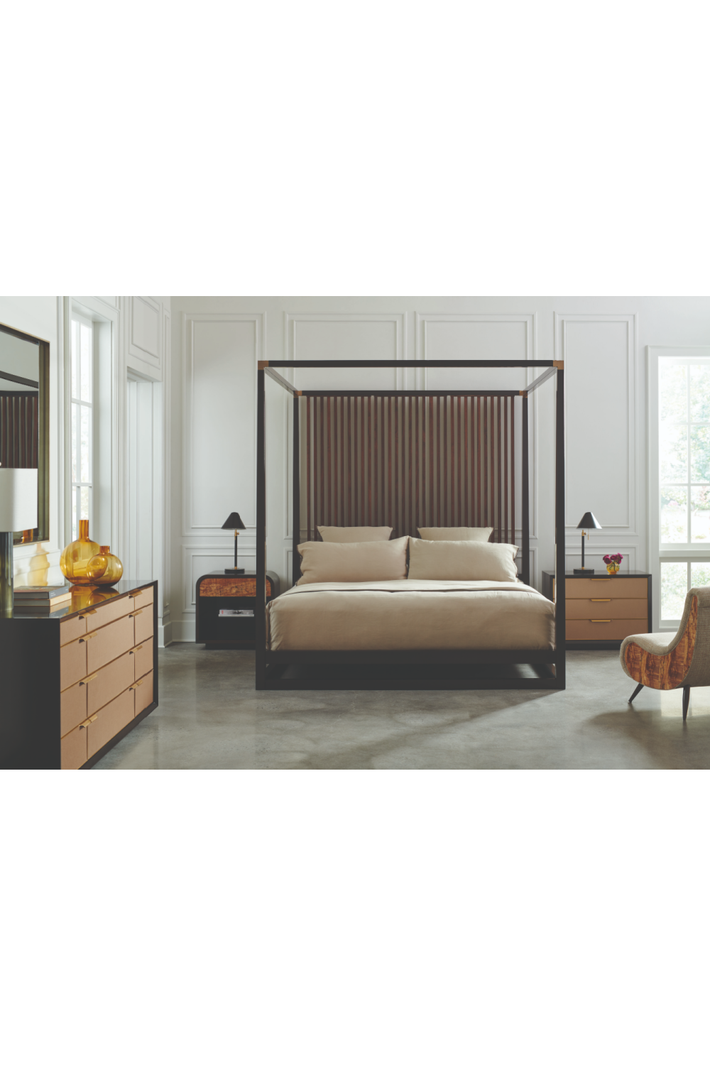   Vinyl 3-Drawer Nightstand | Oroa.com