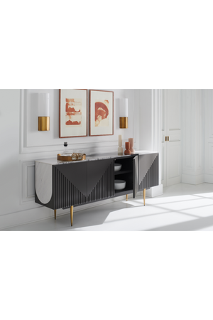   Slatted Modern Sideboard | Oroa.com