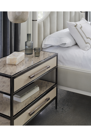   Bronze Framed Nightstand | Oroa.com