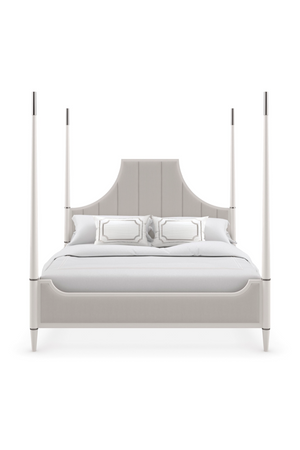   White Channel Tufted Queen Bed | Oroa.com