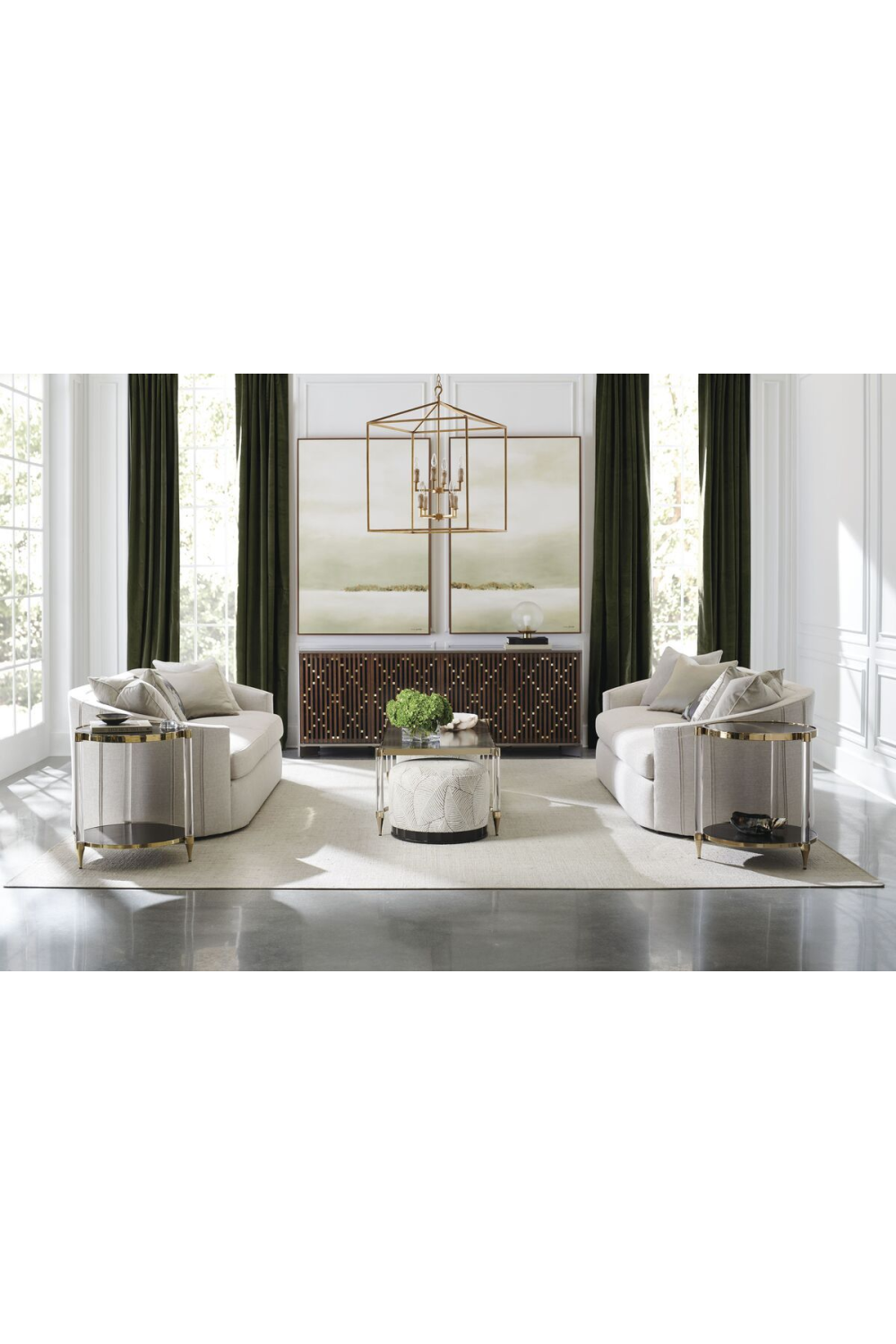   Slatted Wood Media Console | Oroa.com