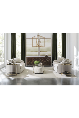   Slatted Wood Media Console | Oroa.com