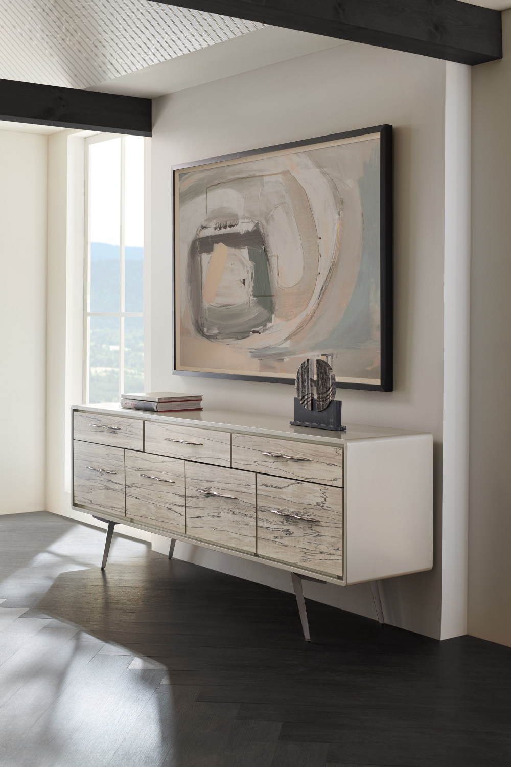   Spalted Maple Veneer Sideboard | Oroa.com