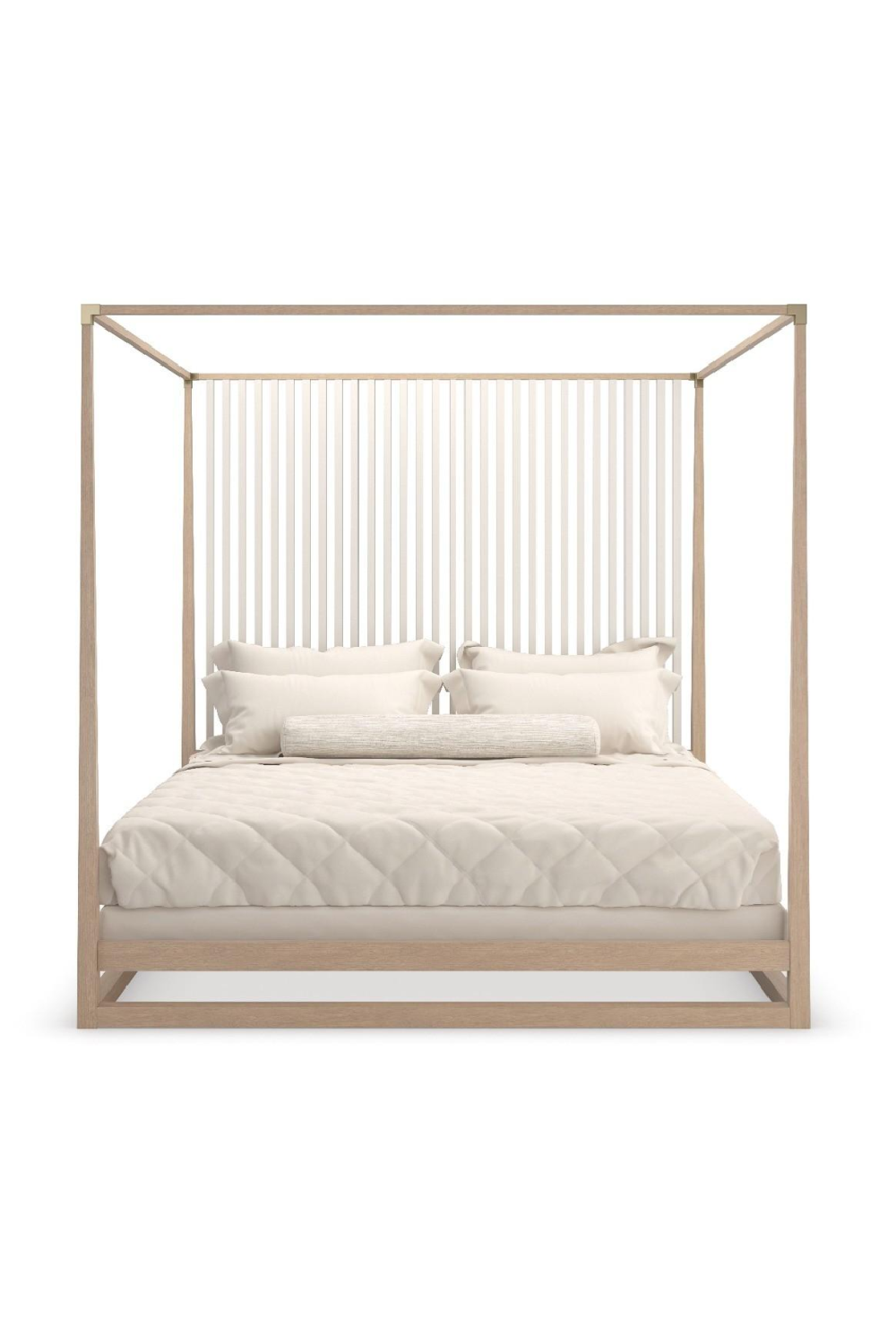   Light Oak Canopy Bed | Oroa.com
