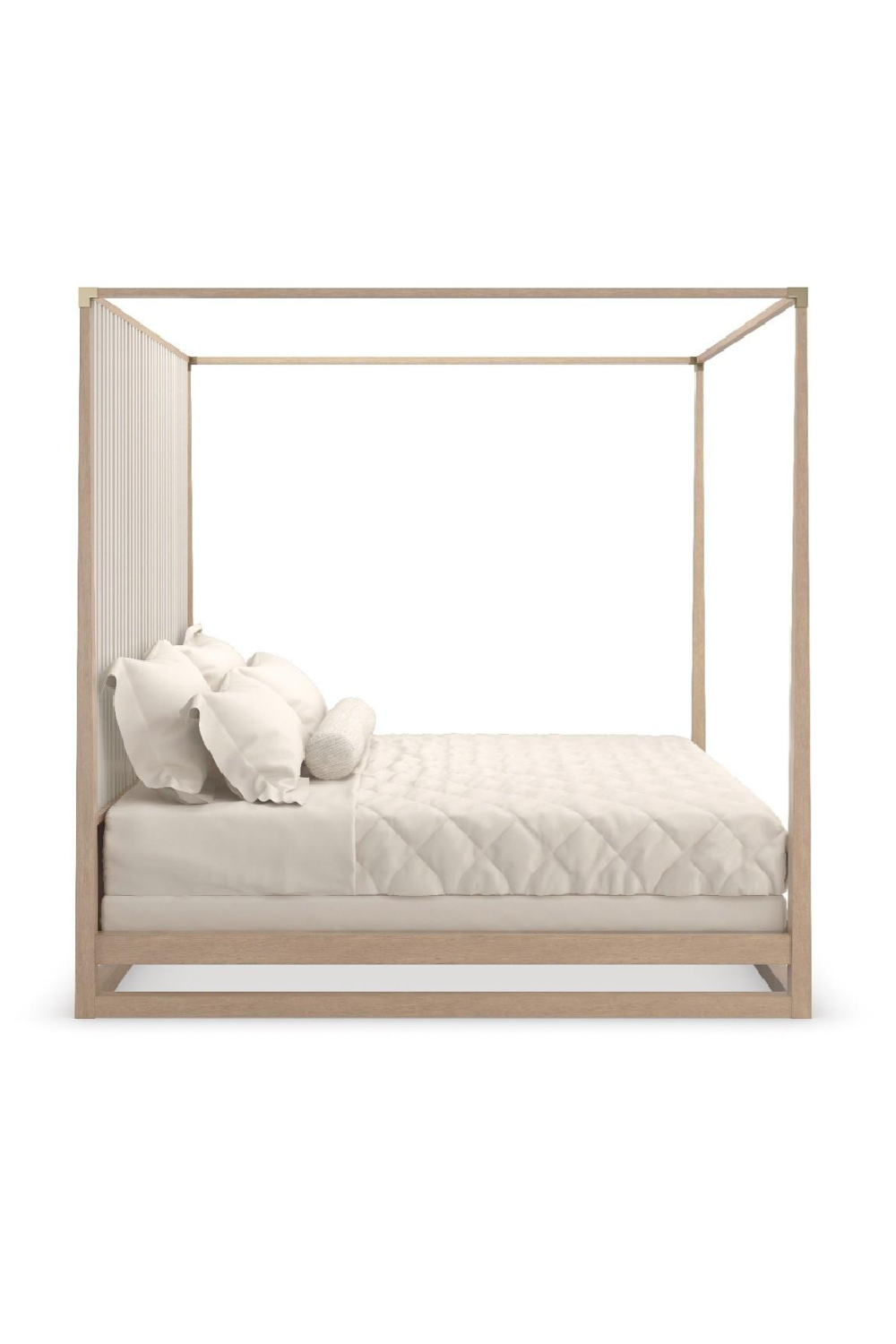   Light Oak Canopy Bed | Oroa.com