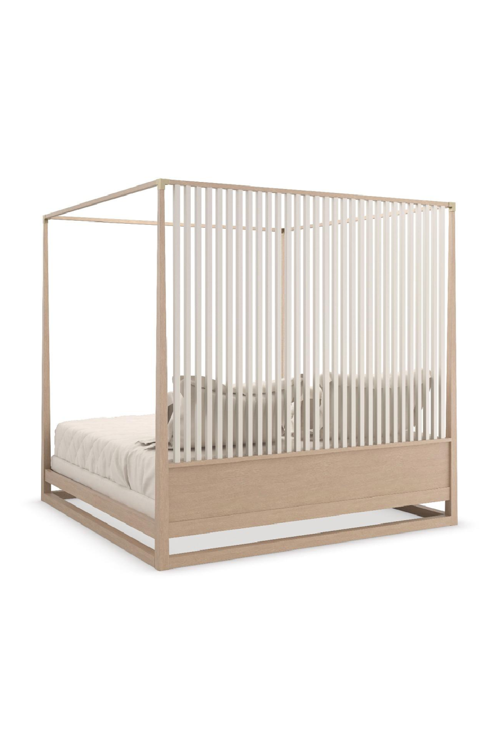   Light Oak Canopy Bed | Oroa.com