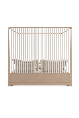   Light Oak Canopy Bed | Oroa.com