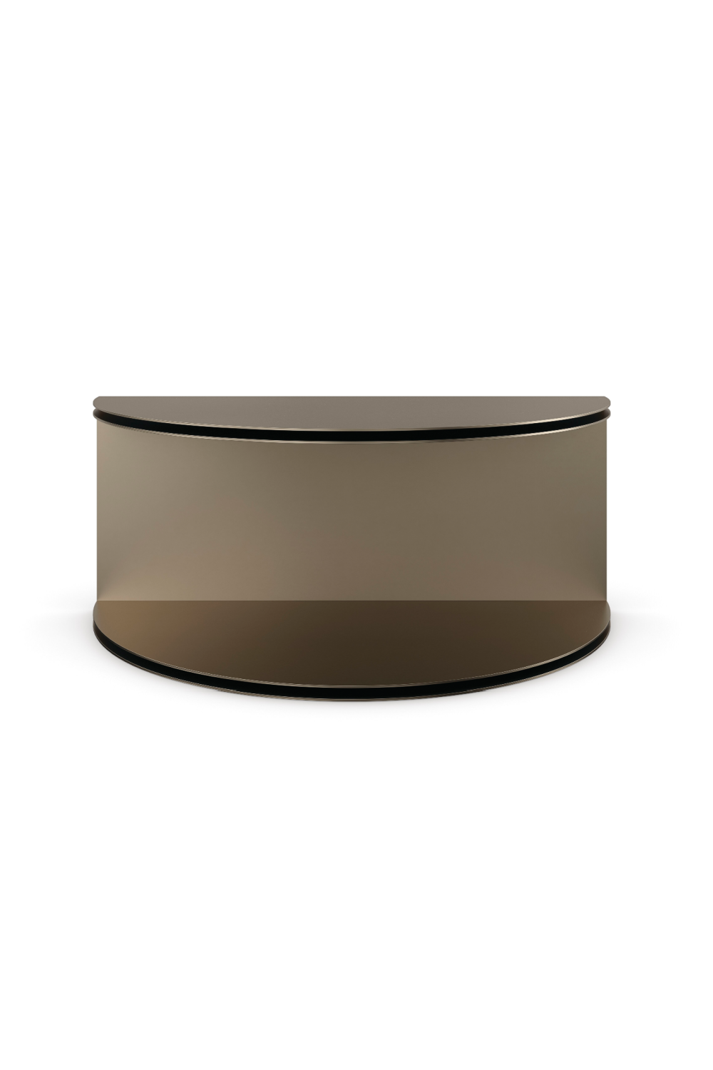   Gold Semi-Circle Cocktail Table | Oroa.com