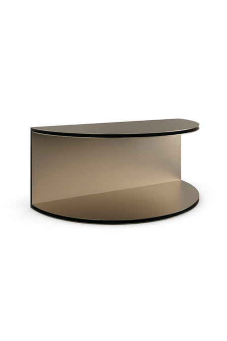   Gold Semi-Circle Cocktail Table | Oroa.com
