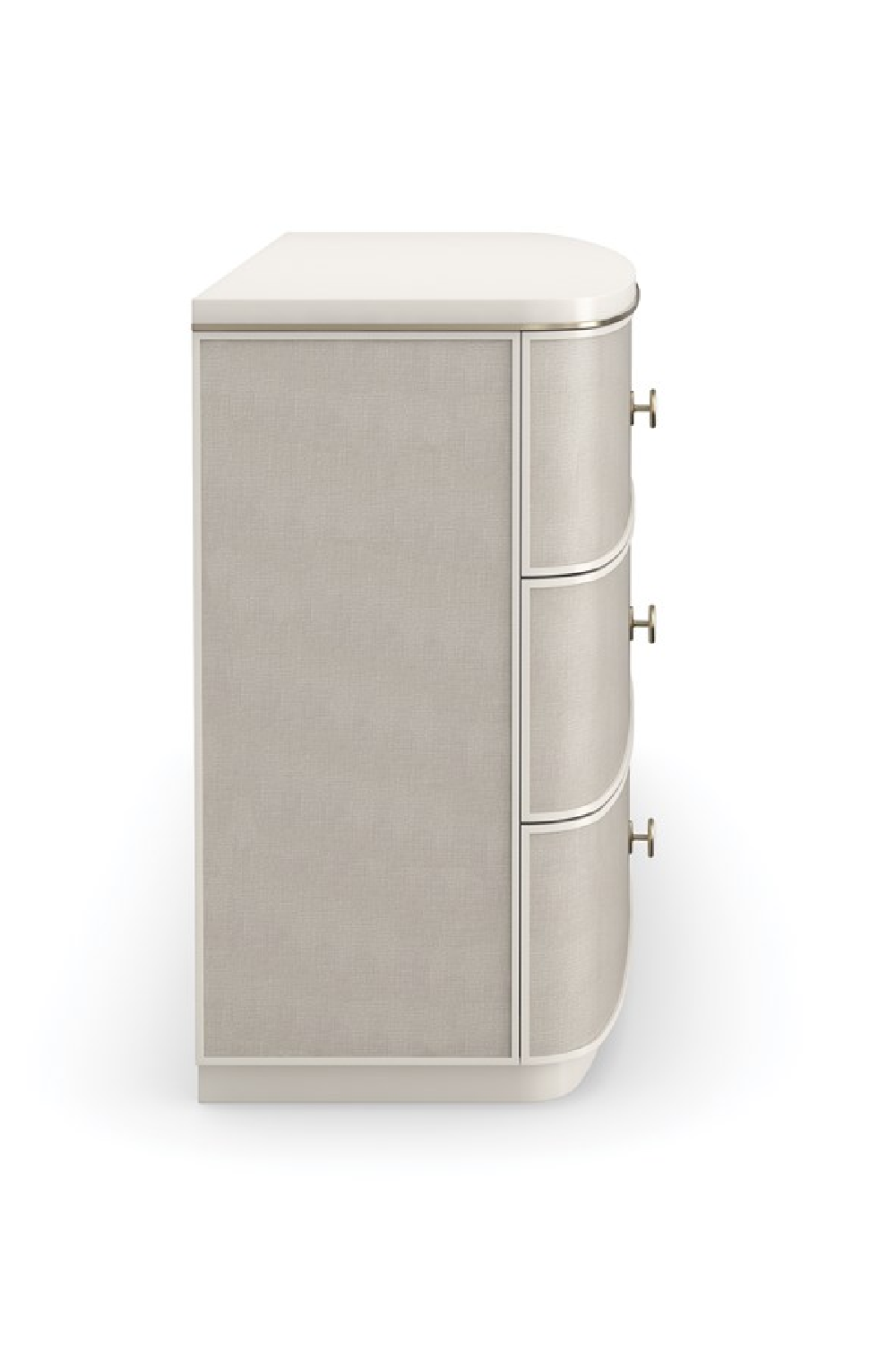   Cream Linen 6-Drawer Dresser | Oroa.com
