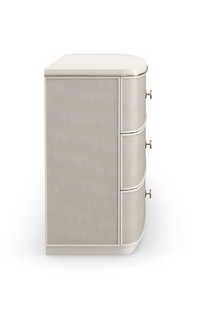   Cream Linen 6-Drawer Dresser | Oroa.com