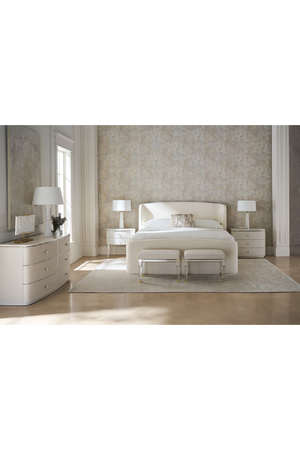   Cream Linen 6-Drawer Dresser | Oroa.com