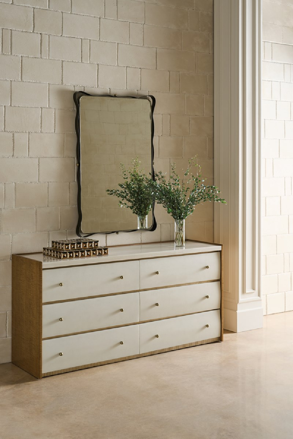   Bronze Ribbon Detail Mirror | Oroa.com