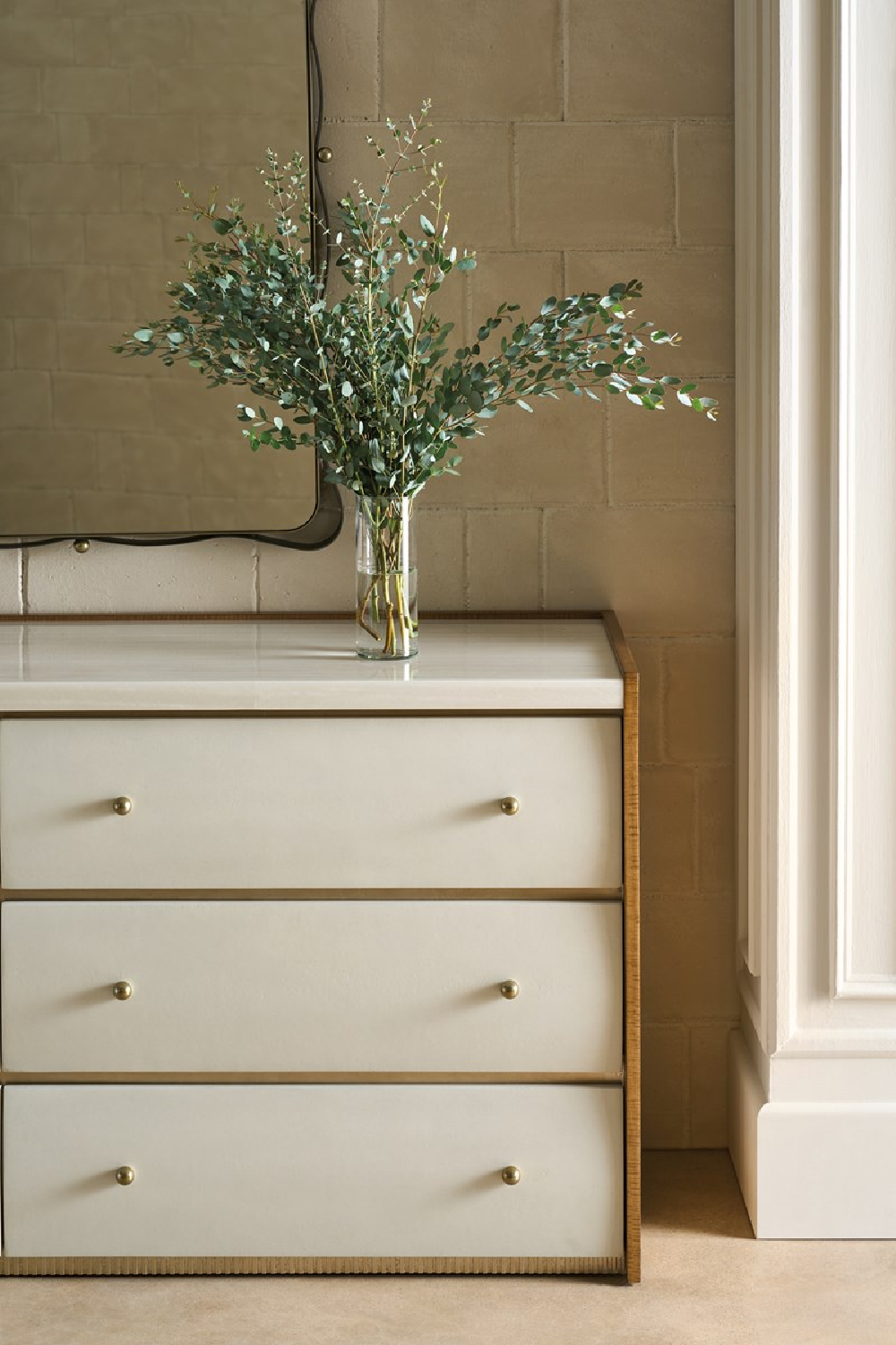   Bronze Ribbon Detail Mirror | Oroa.com