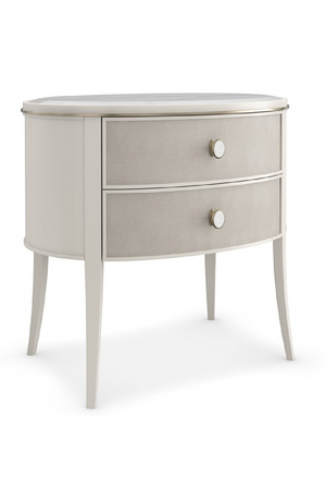   Marble Top 2-Drawer Nightstand | Oroa.com